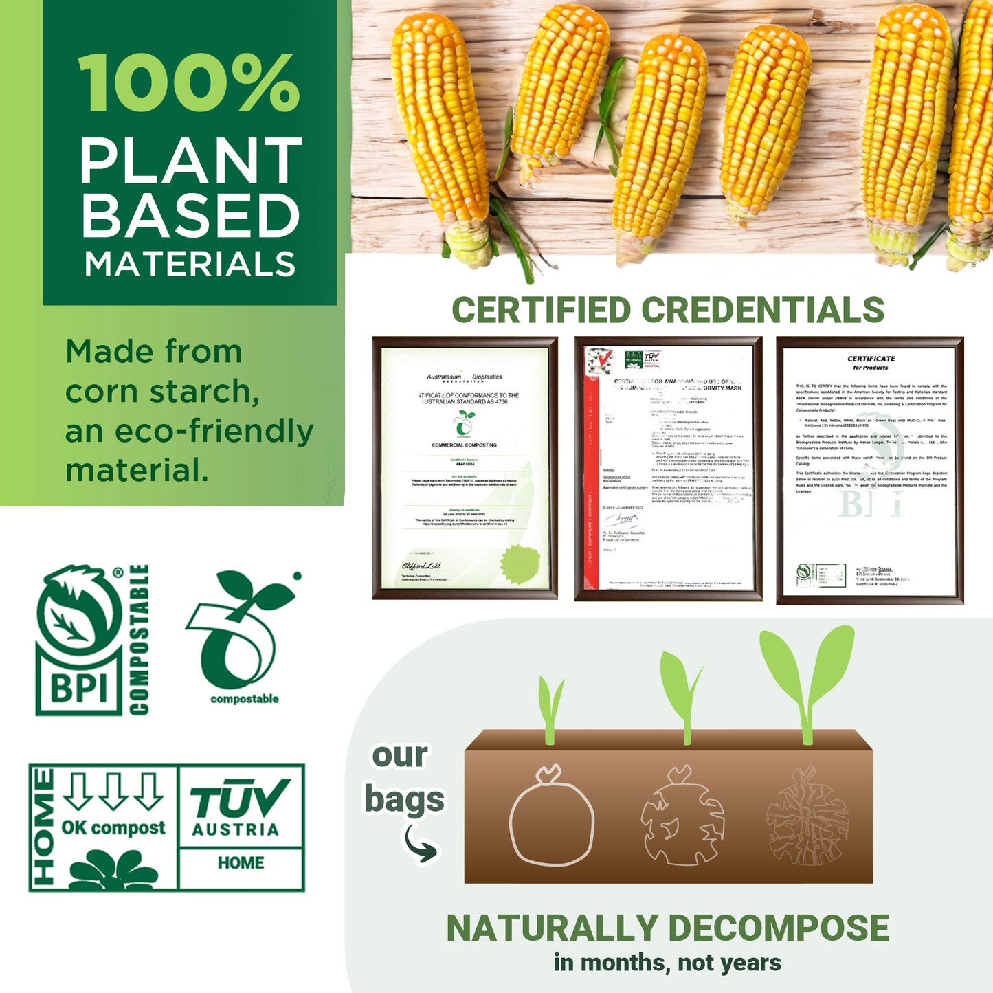 120pcs | Nappy Sacks