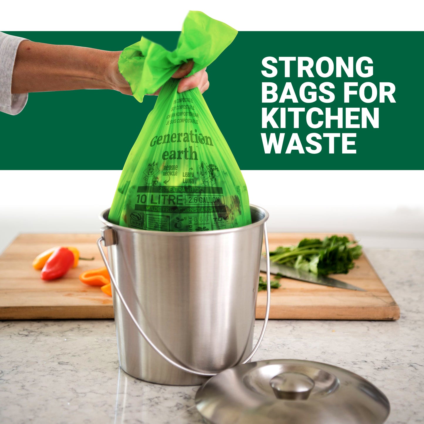 70pcs | 10L Food Waste Bags