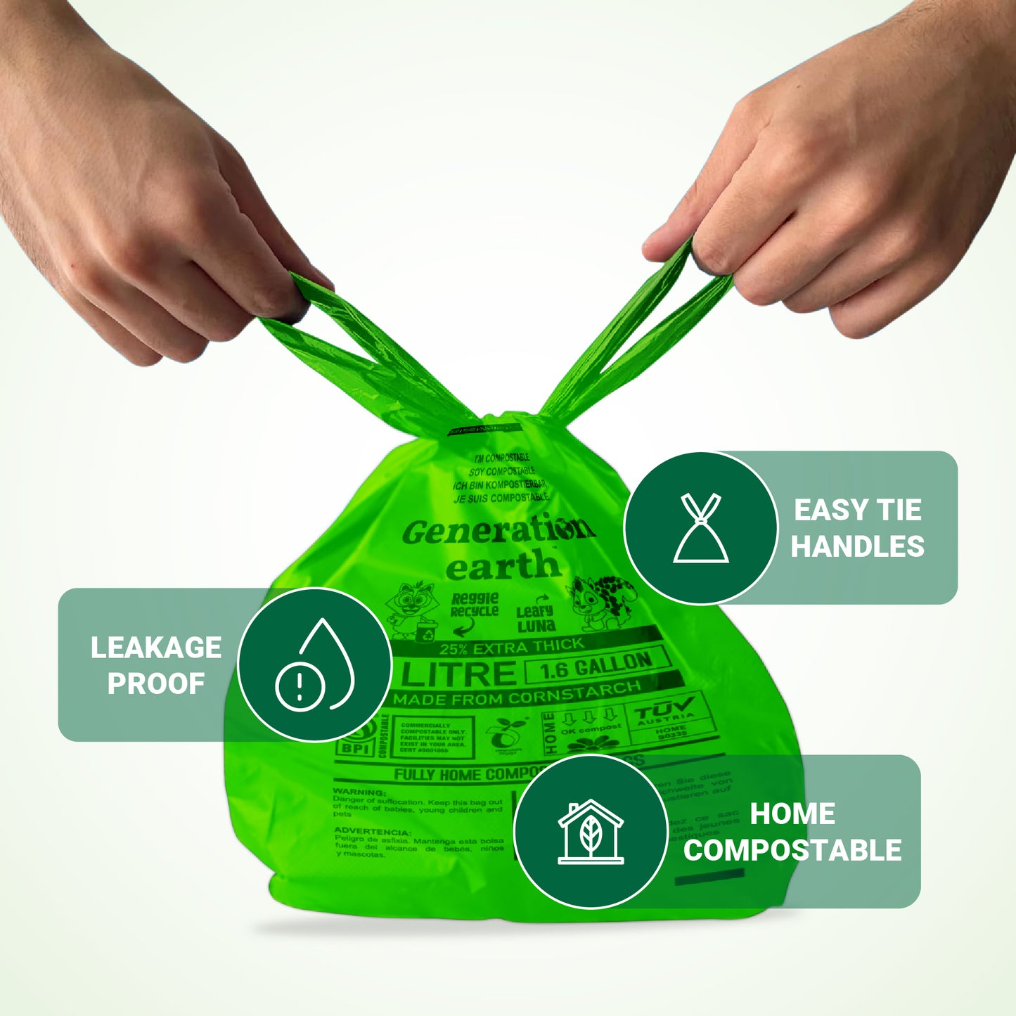 120pcs | Nappy Sacks