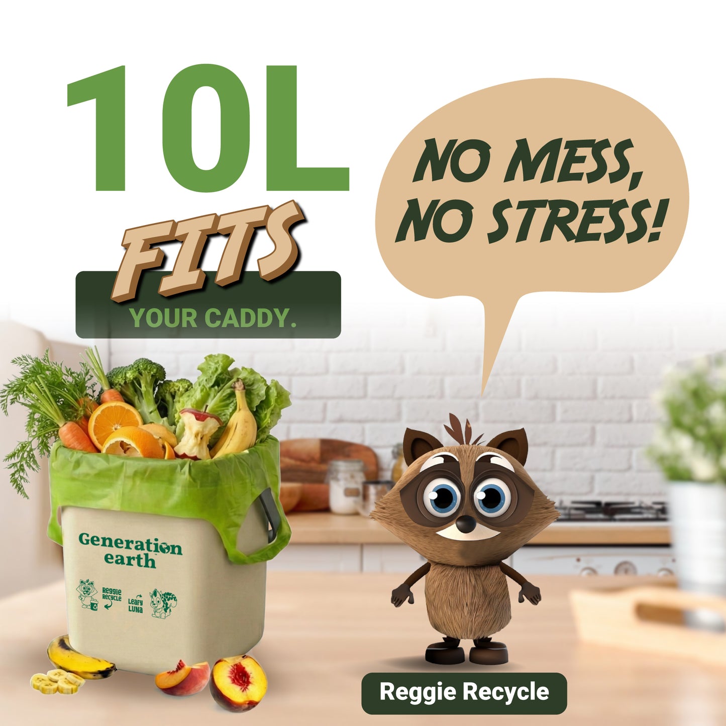 70pcs | 10L Food Waste Bags
