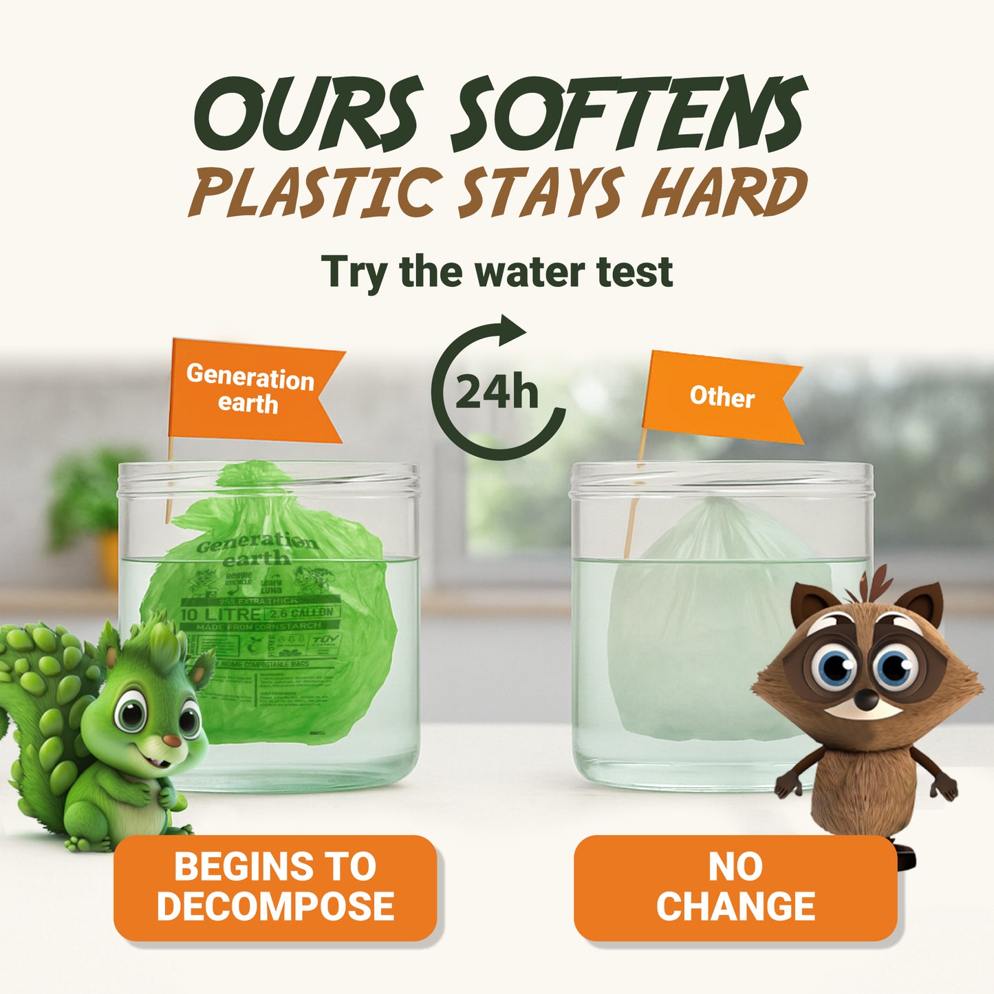 70pcs | 10L Food Waste Bags